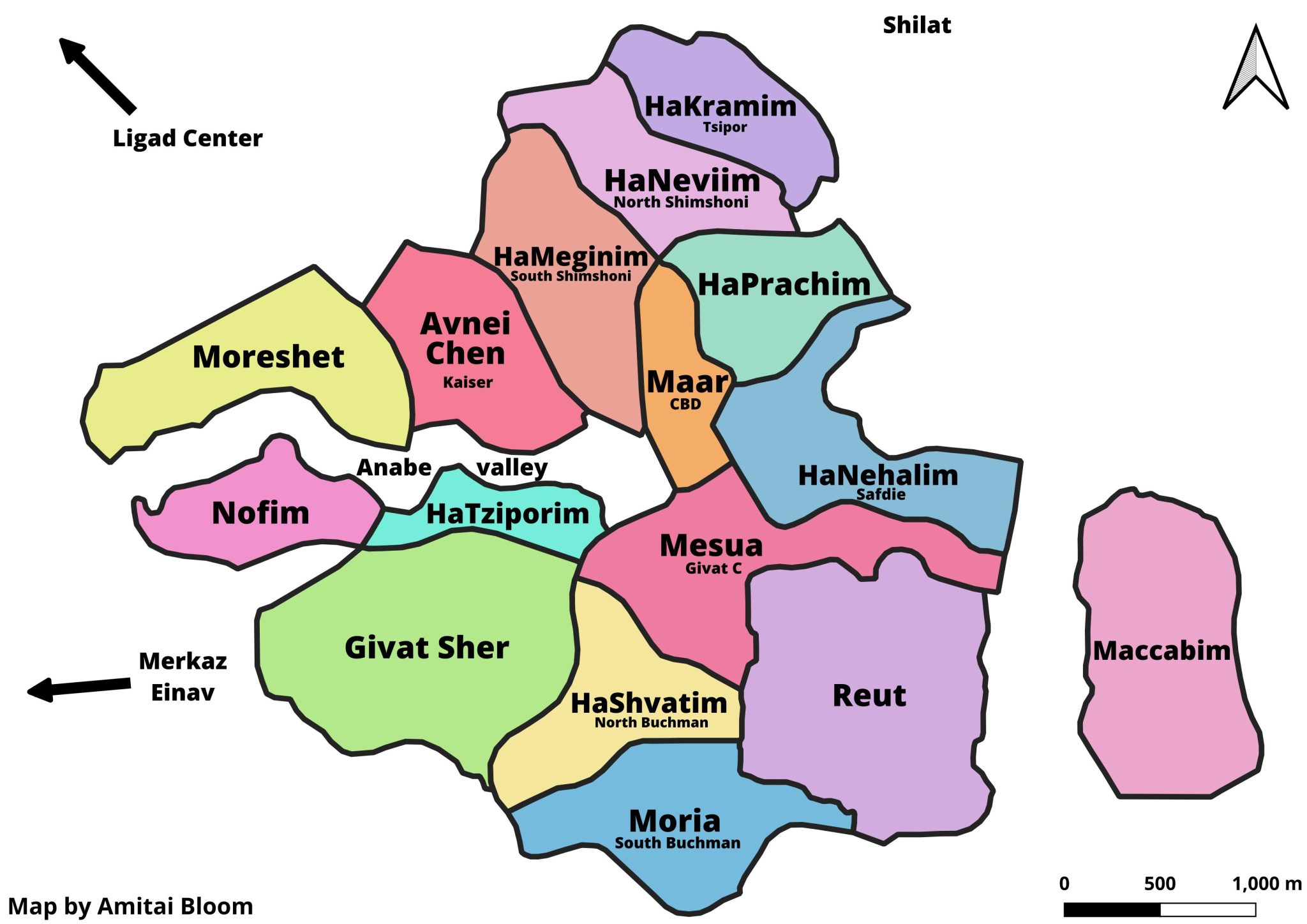 Modiin Neighbourhoods - eretznadlan